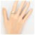 Autre Marque 18K Gelbgold- und Platin-Diamantring Golden - Ansicht 6