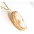 Autre Marque Collar de oro amarillo de 18K con camafeo de concha Dorado - vista 2