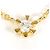 Autre Marque Collana in oro giallo 18K con diamante D'oro