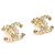 Chanel 2021 Orecchini a Lobo CC Large Dorati e Cristalli D'oro - vista 2