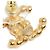 Chanel 2021 Orecchini a Lobo CC Large Dorati e Cristalli D'oro - vista 4