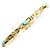 Autre Marque Bracciale con charm in oro giallo 18K con turchese D'oro