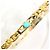 Autre Marque Bracciale con charm in oro giallo 18K con turchese D'oro - vista 2