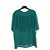 Chloé Camicetta in seta plissata Karl Lagerfeld - Verde - vista 3