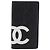 Chanel Cambon Bifold Wallet aus gestepptem Lammleder Long Schwarz
