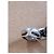 Autre Marque Collana con Pendente Doppio Anello in Ceramica Nera e Diamanti Nero Argento - vista 6