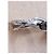 Autre Marque Collana con Pendente Doppio Anello in Ceramica Nera e Diamanti Nero Argento - vista 7