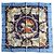 Foulard Hermès Cavaliers des Nuages 90cm Bianco Rosso Blu Gold hardware