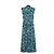 Zimmermann Abito Lungo in Seta con Stampa Floreale Bianco Blu Verde Blu scuro