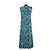 Zimmermann Abito Lungo in Seta con Stampa Floreale Bianco Blu Verde Blu scuro - vista 3