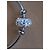 Swarovski Bracciale Rigido Cristalli Pavé Argento Metallico - vista 7
