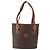 Céline Celine Vintage Macadam Canvas and Leather Marrone