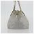Borsa GUCCI GG Canvas Sherry Line Silver Gray 131228 Auth 181162 Marrone Argento - vista 5