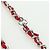 CHANEL Borsa a Spalla Pouch con Catena in Pelle Rossa Argento CC Auth BA12817SAM Rosso - vista 13