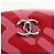 CHANEL Borsa a Spalla Pouch con Catena in Pelle Rossa Argento CC Auth BA12817SAM Rosso - vista 16