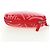 CHANEL Borsa a Spalla Pouch con Catena in Pelle Rossa Argento CC Auth BA12817SAM Rosso - vista 7