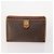 Céline Clutch CELINE Macadam Canvas PVC Pelle 3 Set Marrone Auth 180239 - vista 2