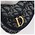 Pochette Saddle Christian Dior Trotter Canvas Navy Gold Auth 181372A D'oro Blu navy - vista 13