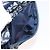 Pochette Saddle Christian Dior Trotter Canvas Navy Gold Auth 181372A D'oro Blu navy - vista 20