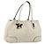 GUCCI Princi Tote Bag Leder Weiß Gold 163805 Auth 165261