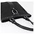 Salvatore Ferragamo Gancini Tote Bag Canvas Schwarz Silber Auth BA12719 - Ansicht 6