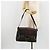 Borsa Salvatore Ferragamo Gancini in tessuti in maglia marrone argento Auth BA12720 - vista 21