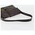 Borsa Salvatore Ferragamo Gancini in tessuti in maglia marrone argento Auth BA12720 - vista 7