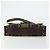 Borsa Salvatore Ferragamo Gancini in tessuti in maglia marrone argento Auth BA12720 - vista 9