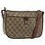 Borsa GUCCI GG Supreme Web Sherry Line PVC Beige Oro 89 02 077 Auth BA12772 D'oro