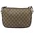 Borsa GUCCI GG Supreme Web Sherry Line PVC Beige Oro 89 02 077 Auth BA12772 D'oro - vista 3