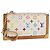 LOUIS VUITTON Monogram Multicolor Pochette Cles Purse White M92655 Auth 180390