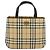 Borsa a mano BURBERRY Nova Check PVC Beige Auth bs35282 - vista 13