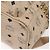 Mochila MCM Vicetos Logogram PVC Leather Ivory Gold Auth 179462 Dourado Cru - vista 13