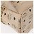 Mochila MCM Vicetos Logogram PVC Leather Ivory Gold Auth 179462 Dourado Cru - vista 14