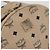 Mochila MCM Vicetos Logogram PVC Leather Ivory Gold Auth 179462 Dourado Cru - vista 16