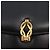 Borsa a Spalla GUCCI in Pelle Nera e Oro 004 056 0219 Auth 181308 Nero D'oro - vista 14