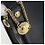 Borsa a Spalla Gianni Versace in Pelle Nera e Oro Auth ka4376A Nero D'oro - vista 17