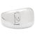 Anello Cartier, "Nouvelle vague" or blanc. - vista 2
