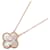 Collier Van Cleef & Arpels Vintage Alhambra en nacre rose Doré  - vue 1