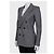 Giacca sfiancata in lana grigia Saint Laurent - Taglia S / FR36 Usato (NWOT) - vista 3