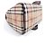 Burberry Borsa Boston Haymarket Check Rosso Beige - vista 2