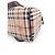 Burberry Borsa Boston Haymarket Check Rosso Beige - vista 3