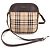 Burberry Haymarket Check Piccola Borsa a Tracolla Marrone Beige