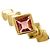 Autre Marque 18K Gelbgold-Ring mit rosa Turmalin Pink Golden