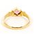 Autre Marque 18K Gelbgold-Ring mit rosa Turmalin Pink Golden - Ansicht 3