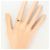 Autre Marque 18K Gelbgold-Ring mit rosa Turmalin Pink Golden - Ansicht 5