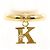 Autre Marque 18K Gelbgold-Ring mit Diamant Golden