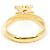Autre Marque 18K Gelbgold-Ring mit Diamant Golden - Ansicht 3