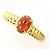 Autre Marque 18K Gelbgold-Ring mit Granat Golden