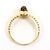 Autre Marque 18K Gelbgold-Ring mit Granat Golden - Ansicht 2